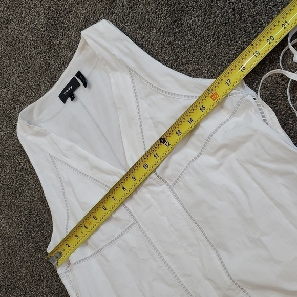 Theory Women Ladder Eyelet Sleeveless Midi Dress sz 6 - Picture 6 of 13